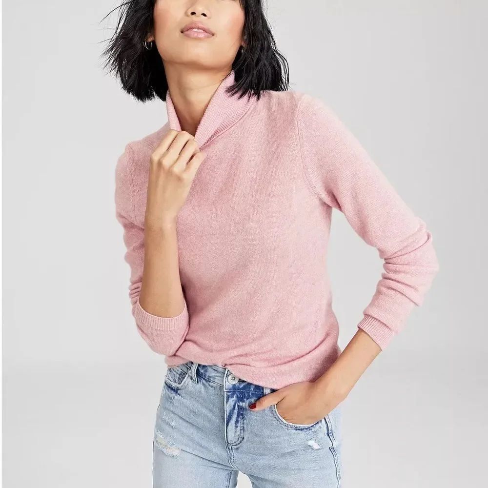 CHARTER CLUB Women's 100% Cashmere Turtleneck Sweater M